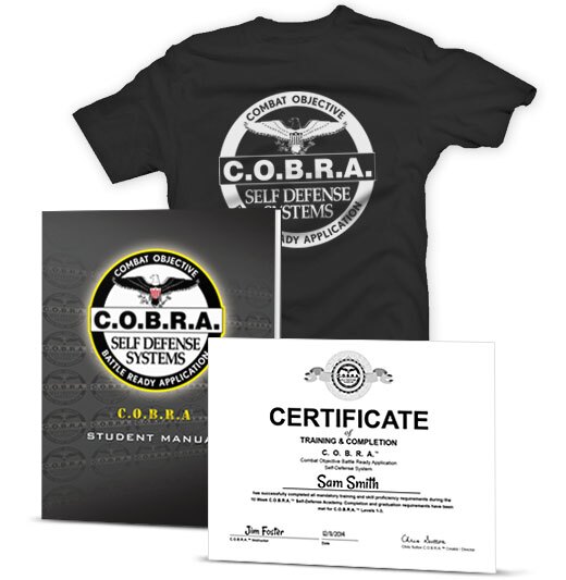 Included C.O.B.R.A.&trade; self-defense material.