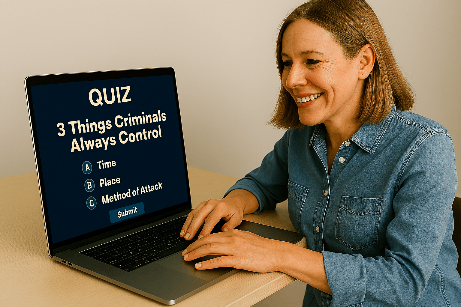 A Caucasian woman wi